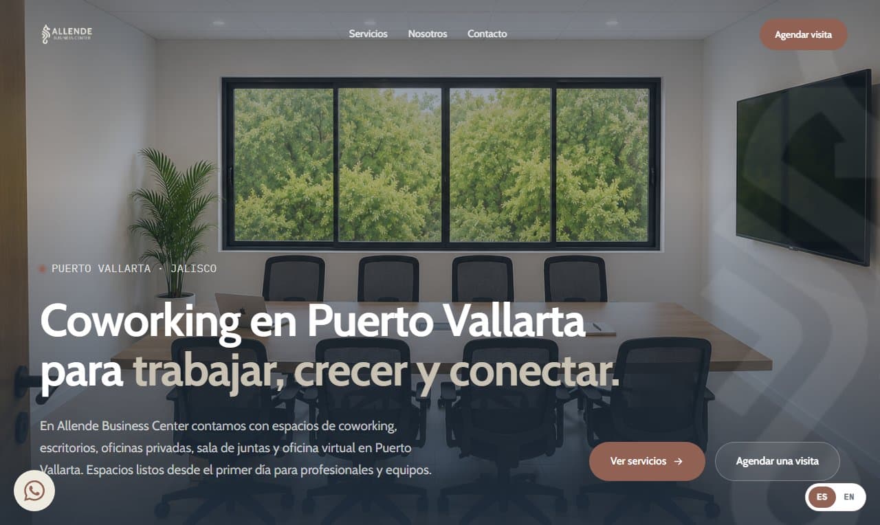 Allende Business Center website
